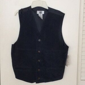 Dark Navy Vest by City Streets size Med.Mens NWT #358